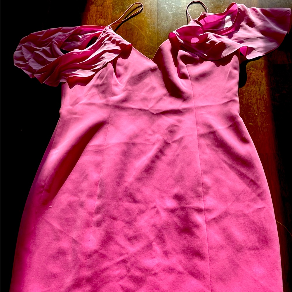 Pink mini dress